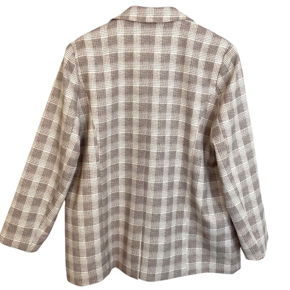 LIONESS Wyoming Oversized Plaid Double Breasted Blazer NEW - Picture 11 of 12